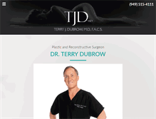 Tablet Screenshot of drdubrow.com